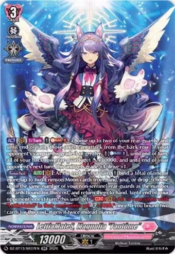 LettiaMateS, Magnolia "Fantome" (SR) (DZ-BT13/SR37EN), DZ-BT13: Parallactic Clash — Vanguard card price