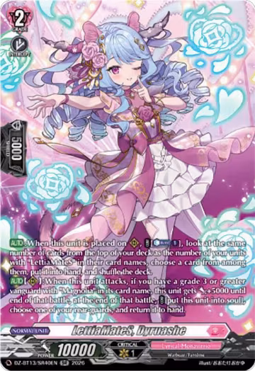 LettiaMateS, Dyruashe (SR) (DZ-BT13/SR40EN), DZ-BT13: Parallactic Clash — Vanguard card price