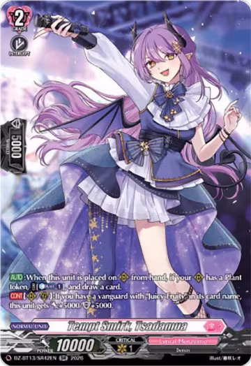 Tempt Smirk, Tsadamua (SR) (DZ-BT13/SR42EN), DZ-BT13: Parallactic Clash — Vanguard card price