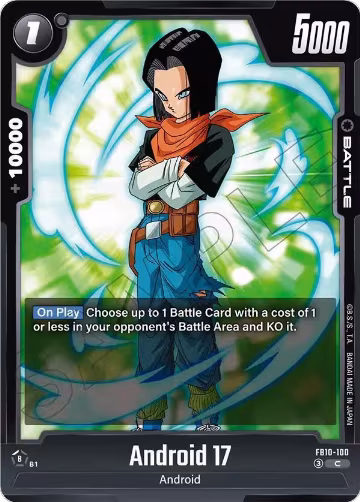 Android 17 - FB10-100 (FB10-100), Cross Force — DB Fusion card price