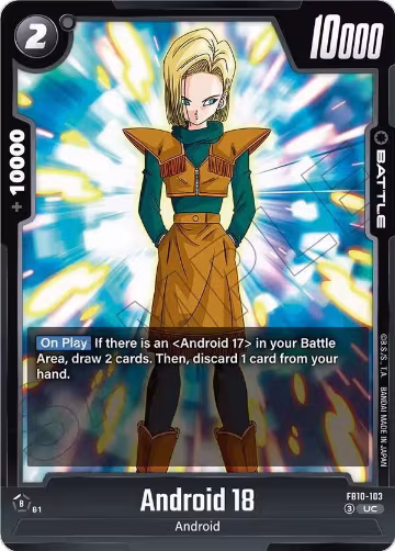 Android 18 - FB10-103 (FB10-103), Cross Force — DB Fusion card price