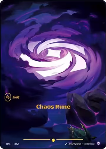 Chaos Rune (R05a) (R05a), Unleashed — Riftbound card price