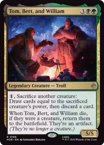 Tom, Bert, and William (169), The Hobbit — Magic card price