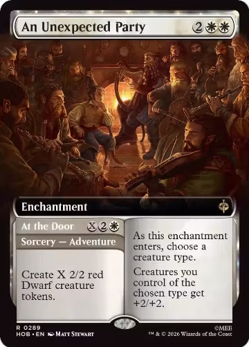 An Unexpected Party (Extended Art) (289), The Hobbit — Magic card price