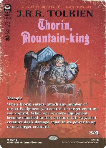 Thorin, Mountain-king (Borderless) (243), The Hobbit — Magic card price