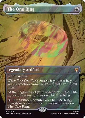 The One Ring (Borderless) (Surge Foil) (84) — card price