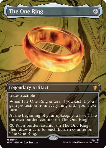 The One Ring (Borderless) (44), The Hobbit: Eternal-Legal — Magic card price