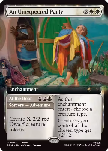 An Unexpected Party (Extended Art) (1), Unique and Miscellaneous Promos — Magic card price