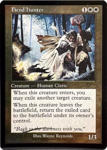 Fiend Hunter (Retro Frame) (7137), Secret Lair Drop Series — Magic card price