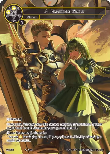 A Flashing Smile (WL075), Promo Cards — Force of Will card price