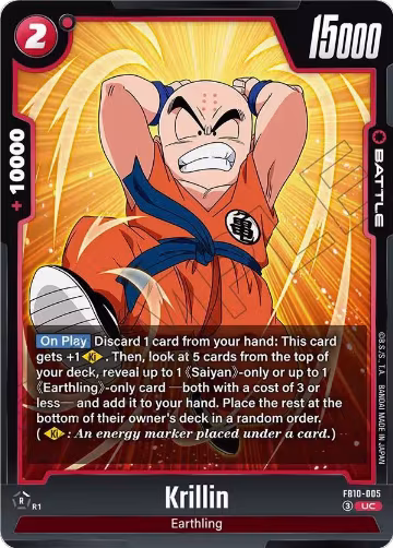 Krillin - FB10-005 (FB10-005), Cross Force — DB Fusion card price