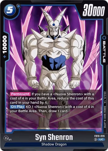 Syn Shenron (FB10-026), Cross Force — DB Fusion card price