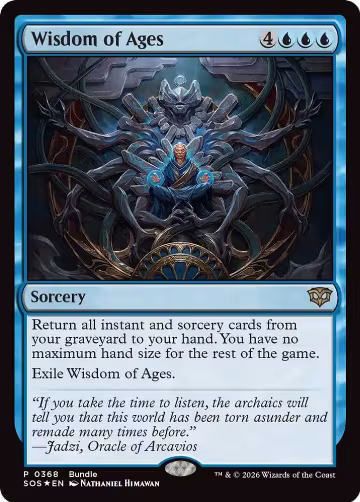 Wisdom of Ages (SOS Bundle) (368), Unique and Miscellaneous Promos — Magic card price