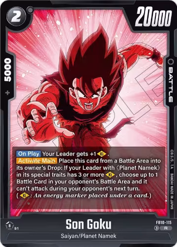 Son Goku - FB10-115 (FB10-115), Cross Force — DB Fusion card price