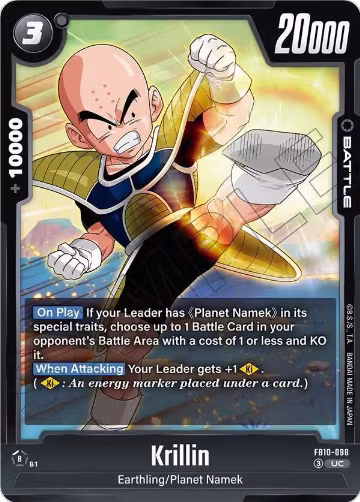 Krillin - FB10-098 (FB10-098), Cross Force — DB Fusion card price