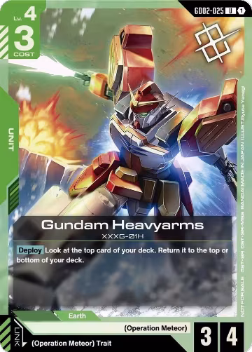 Gundam Heavyarms (Judge Pack 02) (GD02-025), Gundam Promotional Cards — Gundam card price