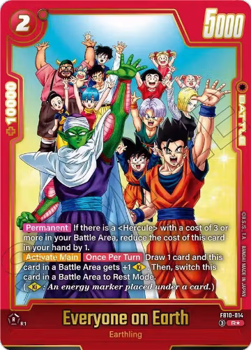 Everyone on Earth (Alternate Art) (FB10-014), Cross Force — DB Fusion card price