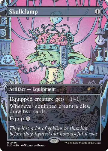 Skullclamp (2416) (2416), Secret Lair Drop Series — Magic card price