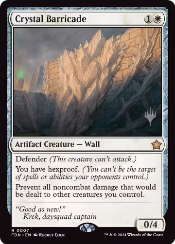 Crystal Barricade (7), Promo Pack: Secrets of Strixhaven — Magic card price