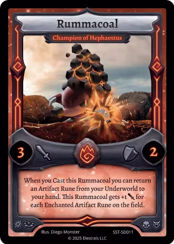 Rummacoal - Champion of Hephaestus (SST-SD011), Divine Champions: Sunstrike Starter Decks — Elestrals card price