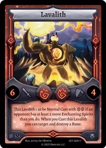 Lavalith (SST-SD017), Divine Champions: Sunstrike Starter Decks — Elestrals card price