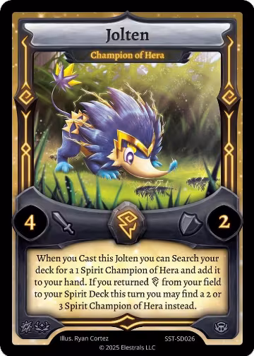 Jolten - Champion of Hera (SST-SD026), Divine Champions: Sunstrike Starter Decks — Elestrals card price