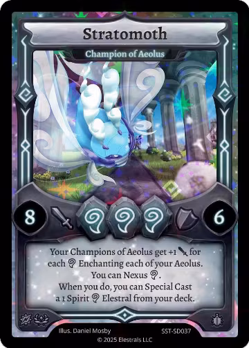Stratomoth - Champion of Aeolus (SST-SD037), Divine Champions: Sunstrike Starter Decks — Elestrals card price