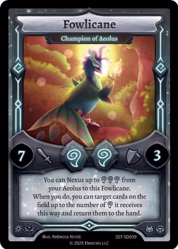 Fowlicane - Champion of Aeolus (SST-SD039), Divine Champions: Sunstrike Starter Decks — Elestrals card price