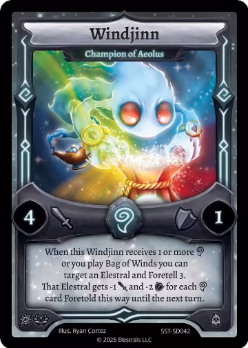 Windjinn - Champion of Aeolus (SST-SD042), Divine Champions: Sunstrike Starter Decks — Elestrals card price
