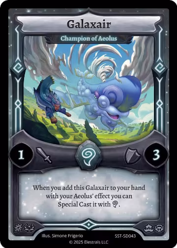 Galaxair - Champion of Aeolus (SST-SD043), Divine Champions: Sunstrike Starter Decks — Elestrals card price