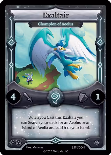 Exaltair - Champion of Aeolus (SST-SD044), Divine Champions: Sunstrike Starter Decks — Elestrals card price