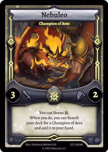 Nebuleo - Champion of Ares (SST-SD048), Divine Champions: Sunstrike Starter Decks — Elestrals card price