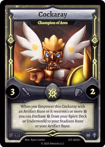 Cockaray - Champion of Ares (SST-SD051), Divine Champions: Sunstrike Starter Decks — Elestrals card price