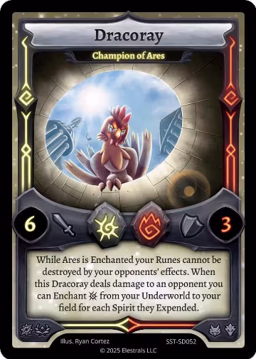 Dracoray - Champion of Ares (SST-SD052), Divine Champions: Sunstrike Starter Decks — Elestrals card price