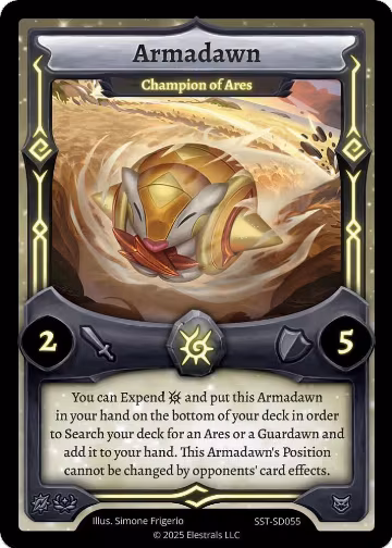 Armadawn - Champion of Ares (SST-SD055), Divine Champions: Sunstrike Starter Decks — Elestrals card price