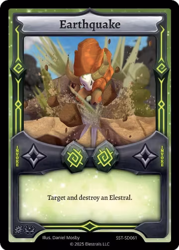 Earthquake (SST-SD061), Divine Champions: Sunstrike Starter Decks — Elestrals card price