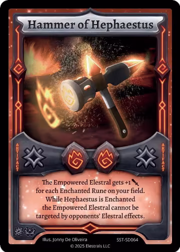 Hammer of Hephaestus (SST-SD064), Divine Champions: Sunstrike Starter Decks — Elestrals card price
