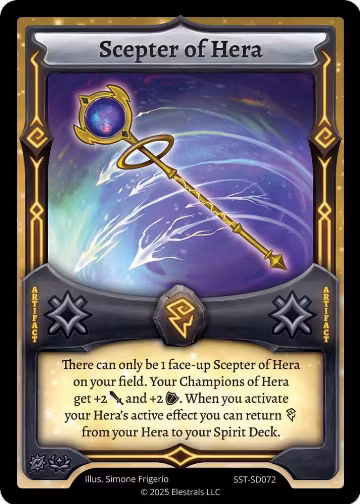 Scepter of Hera (SST-SD072), Divine Champions: Sunstrike Starter Decks — Elestrals card price