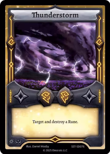 Thunderstorm (SST-SD076), Divine Champions: Sunstrike Starter Decks — Elestrals card price