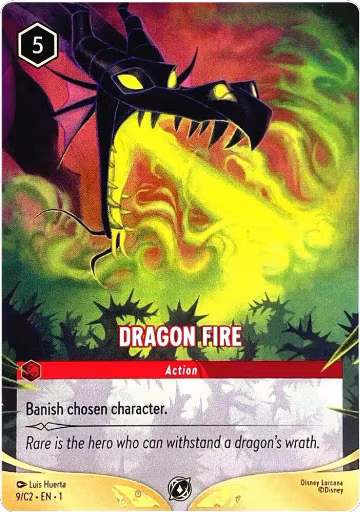 Dragon Fire (9/C2) (9), Disney Lorcana Promo Cards — Lorcana card price