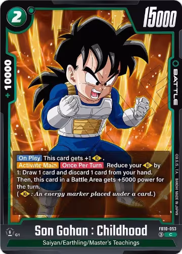 Son Gohan : Childhood - FB10-053 (FB10-053), Cross Force — DB Fusion card price