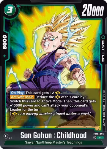 Son Gohan : Childhood - FB10-055 (FB10-055), Cross Force — DB Fusion card price
