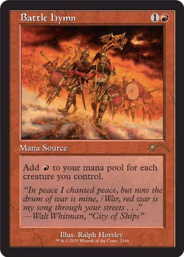 Battle Hymn (2346), Secret Lair Drop Series — Magic card price