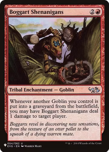 Boggart Shenanigans (54), The List Reprints — Magic card price