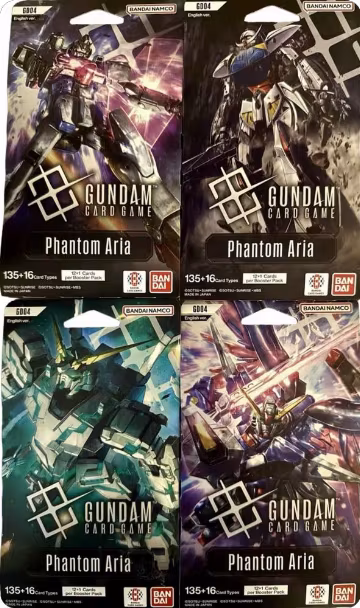 Phantom Aria Sleeved Booster Pack Art Bundle [Set of 4], Phantom Aria — Gundam sealed product price