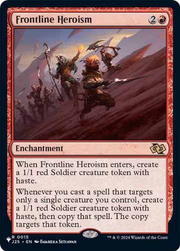 Frontline Heroism (15), The List Reprints — Magic card price