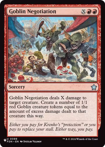 Goblin Negotiation (88), The List Reprints — Magic card price