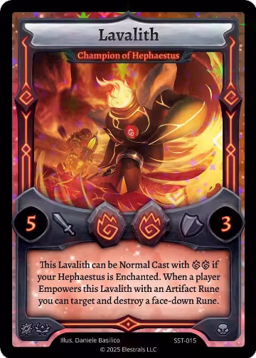 Lavalith - Champion of Hephaestus (SST-015), Divine Champions: Sunstrike — Elestrals card price