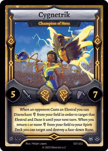 Cygnetrik - Champion of Hera (SST-032), Divine Champions: Sunstrike — Elestrals card price