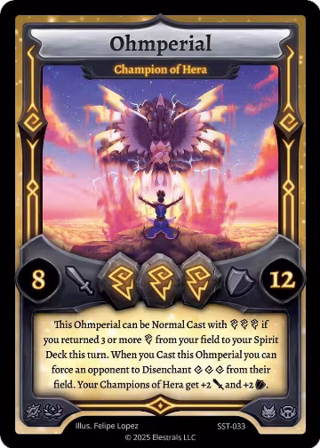 Ohmperial - Champion of Hera (SST-033) (SST-033), Divine Champions: Sunstrike — Elestrals card price
